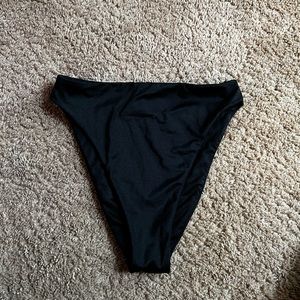 High cut high waisted bikini bottoms size small black